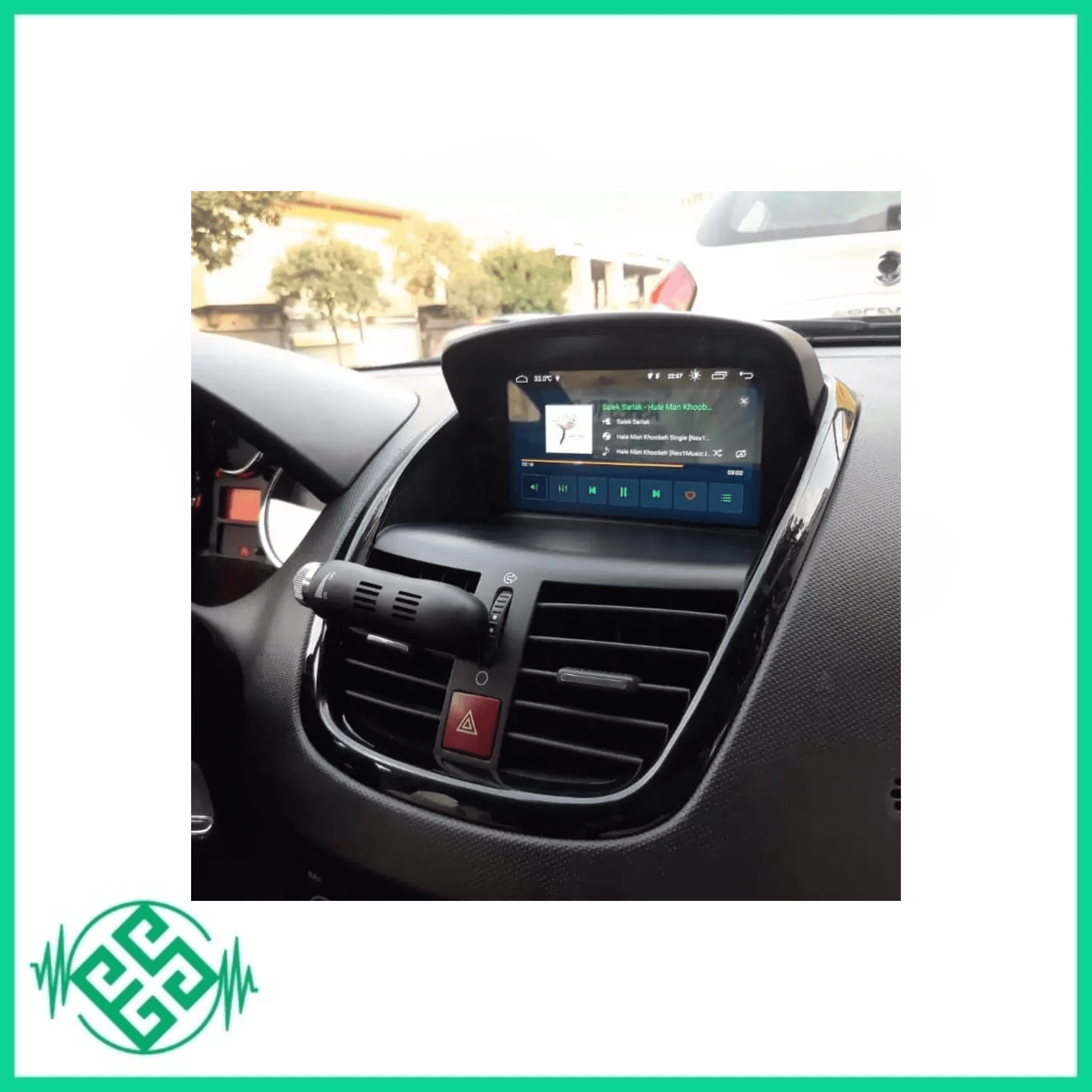 مانیتور اندروید ۷ اینچ پژو ۲۰۷ مدل شرکتی