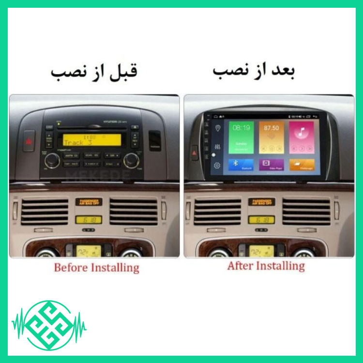 مانیتور اندروید هیوندای سوناتا NF 2006-2008 مدل MTK