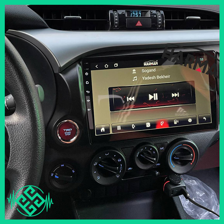 مانیتور اندروید تویوتا هایلوکس 2014-2016 مدل MTK