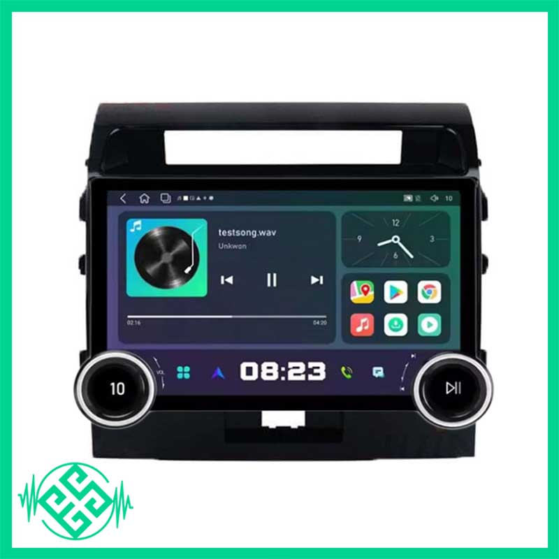 مانیتور اندروید ولوم دار دایموند تویوتا لندکروز 2007