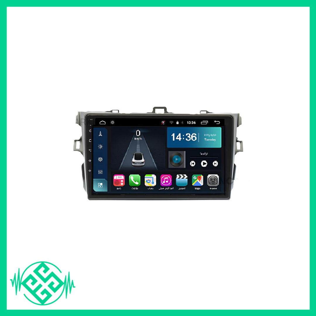 مانیتور اندروید تویوتا کرولا 2006-2013 مدل MTK