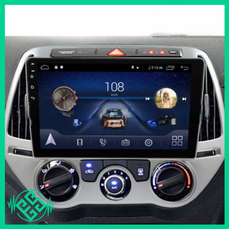 مانیتور اندروید هیوندای i20 کولر دستی مدل T3L